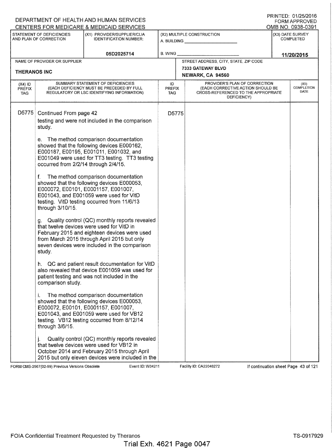 CMS comparison findings page two