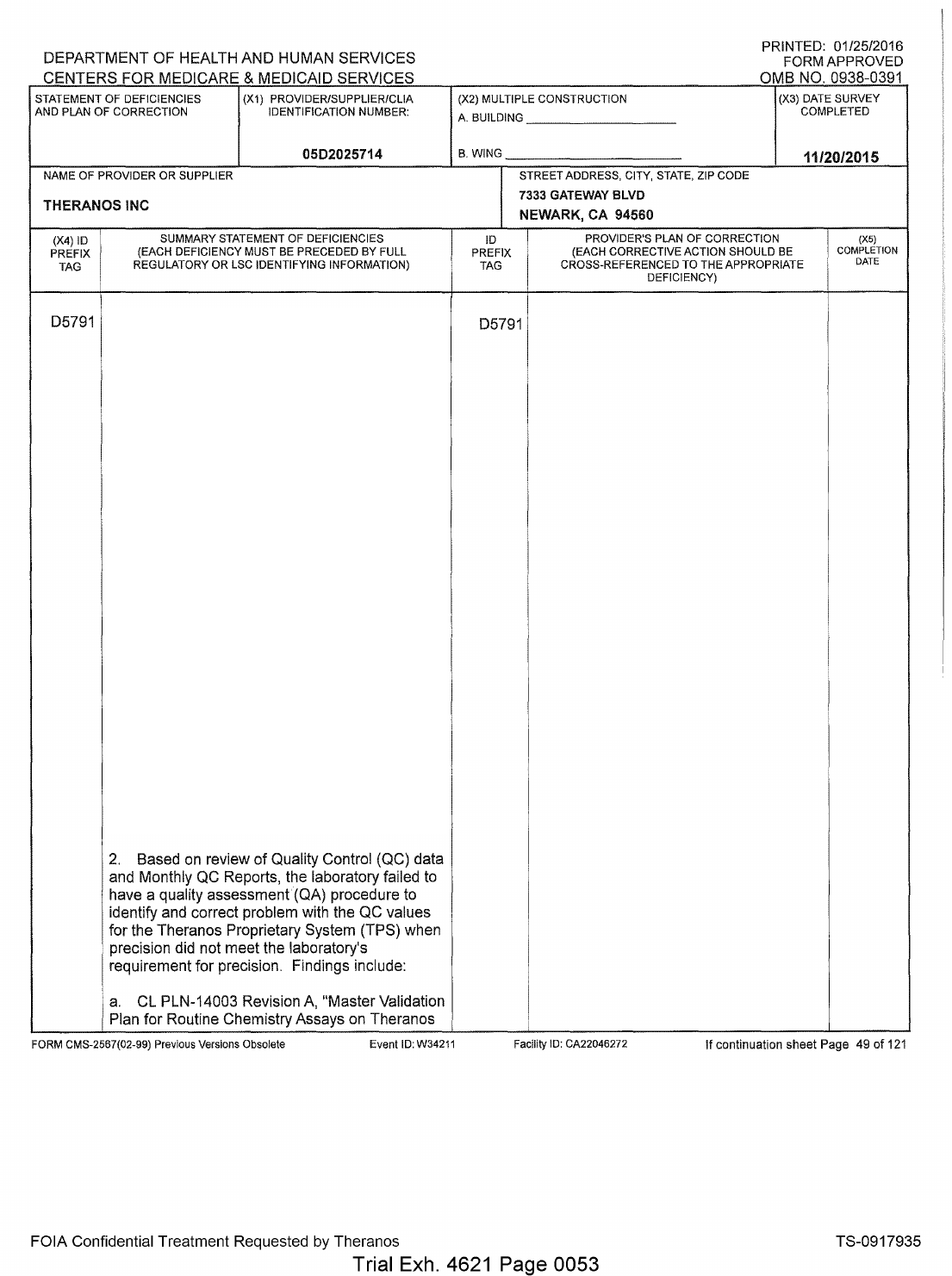CMS quality assessment precision findings