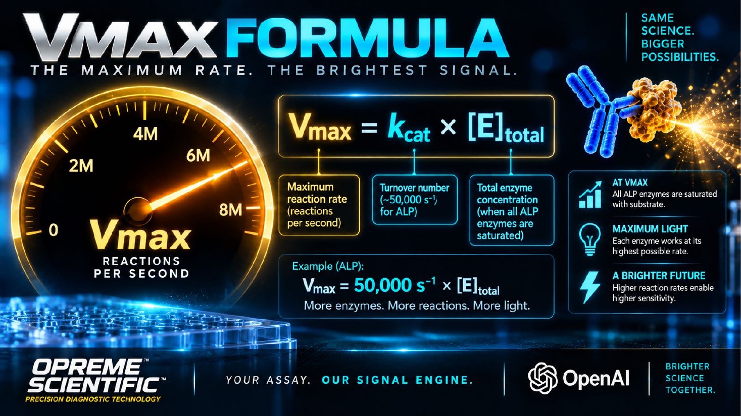 VMAX formula: the maximum rate, the brightest signal